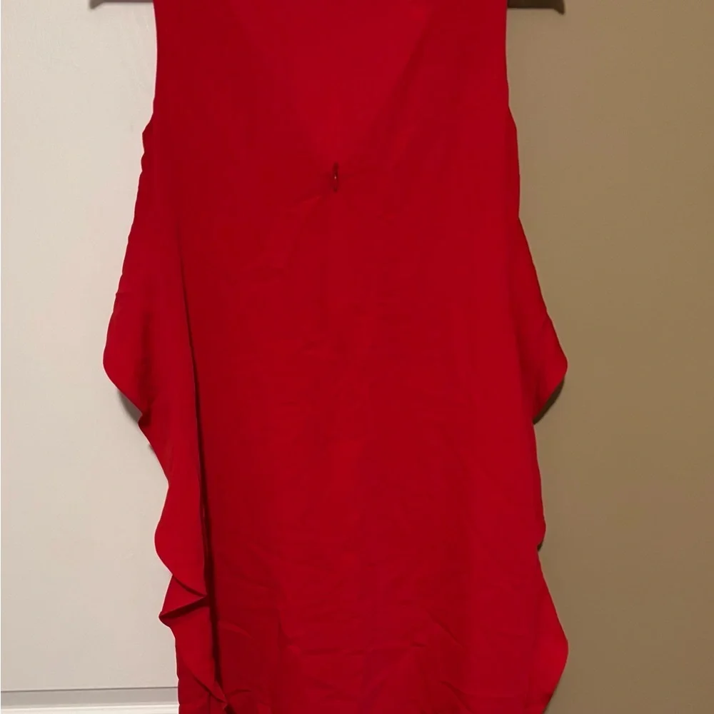 Trina Turk Scarlet Midi Dress with Ruffle Detail - Picture 2 of 13